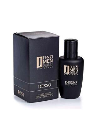 Вода парфюмированная мужская jfenzi desso gold 100 мл парфюм для мужчин2 фото