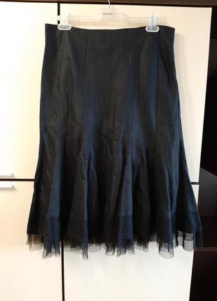 Льняная юбка promod3 фото