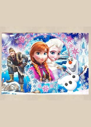 Зимові пазли "frozen 1" з постером2 фото