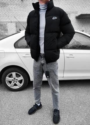 Зимний пуховик nike zoom черный куртка найк -20