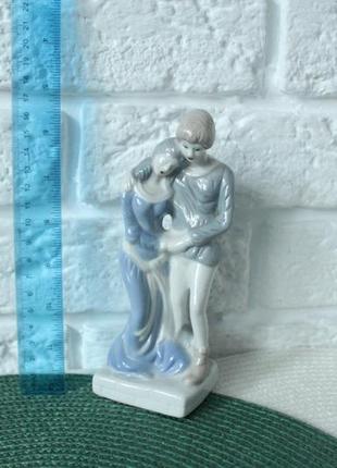 Vintage porcelain loving couple boy and girl love порцелянова пара тайвань.