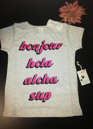 Футбока на дівчинку 5-6 років forever 21