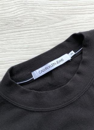 Оригинальный лонгслив calvin klein jeans logo long sleeve black9 фото