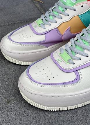 Кроссовки nike air force 1 shadow pale ivory fur9 фото