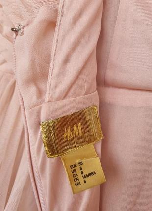 Довге вечірнє, весільне фатінове плаття h&m.9 фото