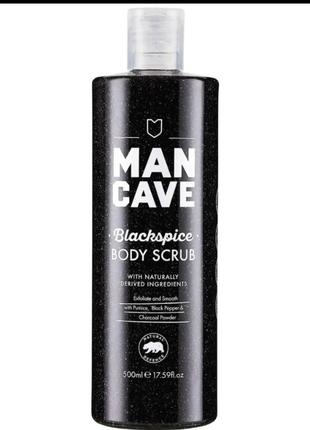 Man cave гель-скраб для мужчин с маслом черного перца.