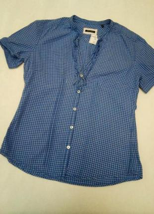 Летняя рубашка блуза в клетку marc o'polo1 фото