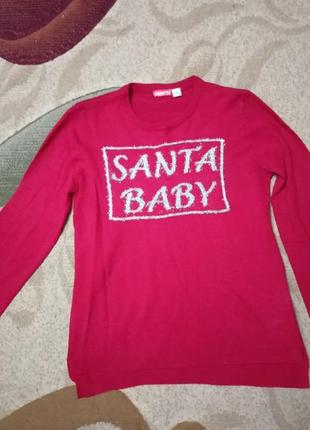 Новорічний светр , кофточка santa baby 158-164 pepperts