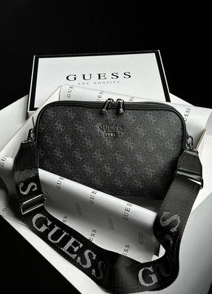 Сумка 👜 guess crossbody harmonic black/blue2 фото