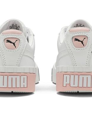 Кроссовки женские puma cali x maybelline, белые (пума кали мейбеллин, кросівки)4 фото