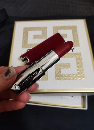 Помада для губ givenchy Card logo padlock keyring deep velvet lipstick, 37 knitted graine