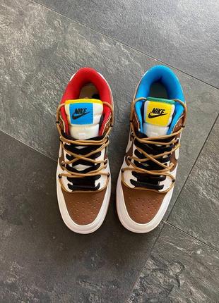 Nike sb dunk "dog" кроссовки мужские кожаные