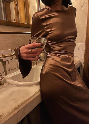 Платье атлас3 фото
