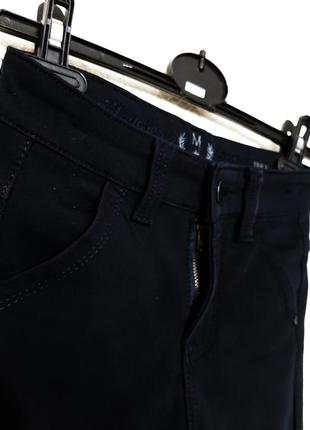 Moyaberva тёплые джинси на зиму/деми для мальчика тёмно-синие внутри флисовые на 6-8лет4 фото