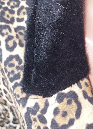 Пиджак жакет дорогого бренда леопард принт7 фото