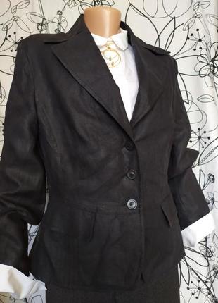 Весенний летний пиджак блейзер 100%лен льняной