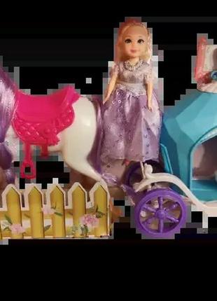 Спеціальний набір кукла з каретою та аксесуарами в подарунковій коробці2 фото