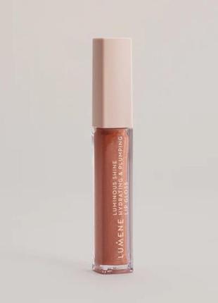 Блиск для губ lumene luminous shine hydrating and plumping lip gloss 8 — sunset glow