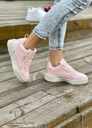 Кроссовки puma cali pink fur5 фото