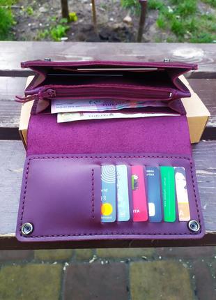 Женский кожаный кошелёк