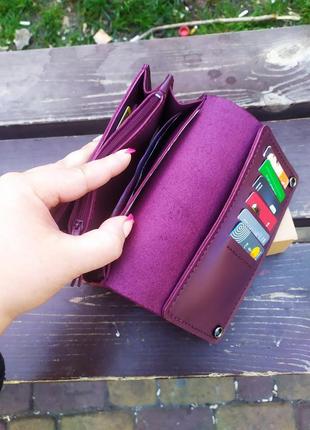 Женский кожаный кошелёк