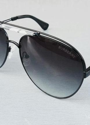 Burberry очки капли унисекс солнцезащитные черные с градиентом4 фото