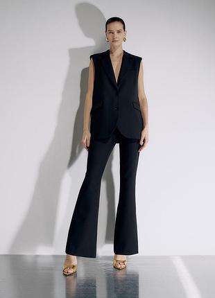 Штани кльош штани чорні штани reserved