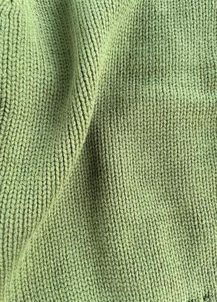 Зеленый свитер свитер вязаный 110 1165 фото