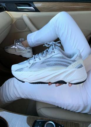 Кроссовки adidas yeezy 700 white static кросівки рефлективные3 фото