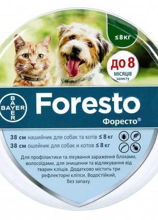 Foresto (форесто) ошейник от блох и клещей для собак и кошек, bayer - 38 см1 фото