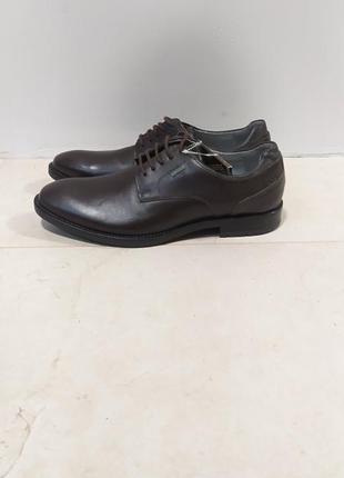Чоловічі коричневі туфлі швейцарського бренду fretz gore-tex оригінал3 фото