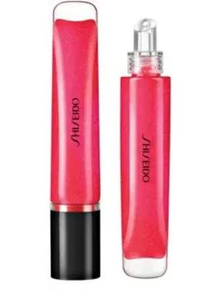 Блиск для губ shiseido shimmer gel gloss 07 — shin-ku-red, мініатюра 2ml