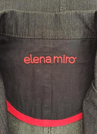 Стильный джинсовый жакет от дорогого бренда elena miro размер нем 44, укр 507 фото