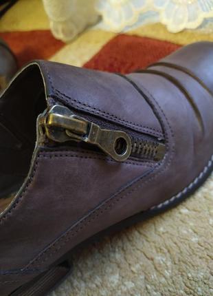 Кожаные туфли ботинки макасины clarks7 фото