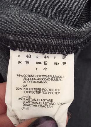 Стильный джинсовый жакет от дорогого бренда elena miro размер нем 44, укр 509 фото