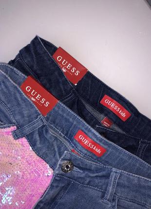 Джинсовые шорты guess с пайетками zara3 фото