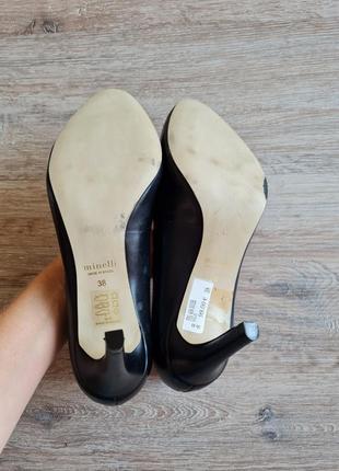 Жіночі шкіряні туфлі на каблуках minelli9 фото