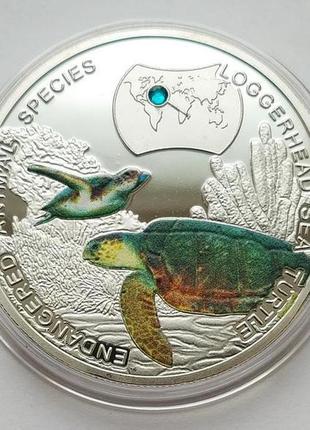 Замбия. черепаха. 1000 квача 2014 г. муляж №020