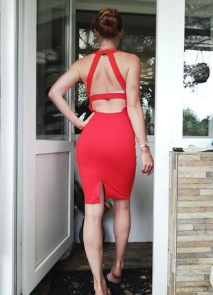 Секси роскошное красное платье s1 фото