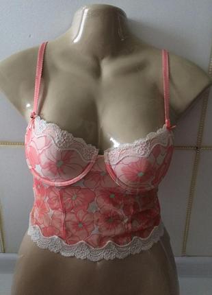 Удлиненный бюстгальтер ,бюстгальтер-майка h&m 75b