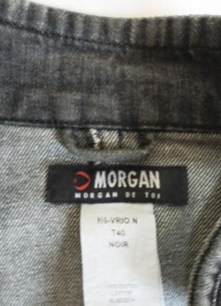Стильная джинсовка куртка, пиджак, тренч morgan, размер м3 фото