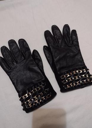 Шарф//mohito-accessories перчатки замша шкіра декор метал мала рука✋