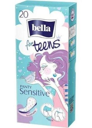 Щоденні прокладки bella teen бірюзовий 20 шт.