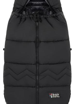 Зимовий конверт bair alaska thermo nr-2 black noire чорний4 фото