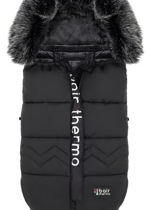 Зимовий конверт bair alaska thermo nr-2 black noire чорний1 фото