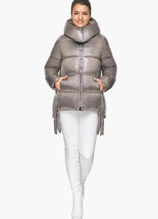 Тауповая женская куртка в стиле кэжуал модель 57998 (остался только 40(3xs))7 фото