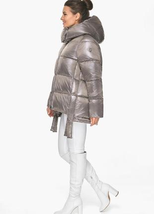 Тауповая женская куртка в стиле кэжуал модель 57998 (остался только 40(3xs))6 фото