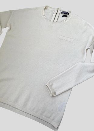 Кашемировый удлиненный джемпер свитер tommy hilfiger свободного кроя оверсайз кашемир / шерсть9 фото