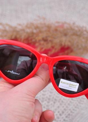 Фірмові сонцезахисні червоні окуляри katrin jones kj0842 polarized окуляри