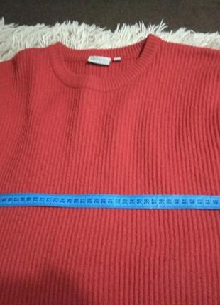 Темно красный свитер джемпер теплый оверсайз-s m l4 фото